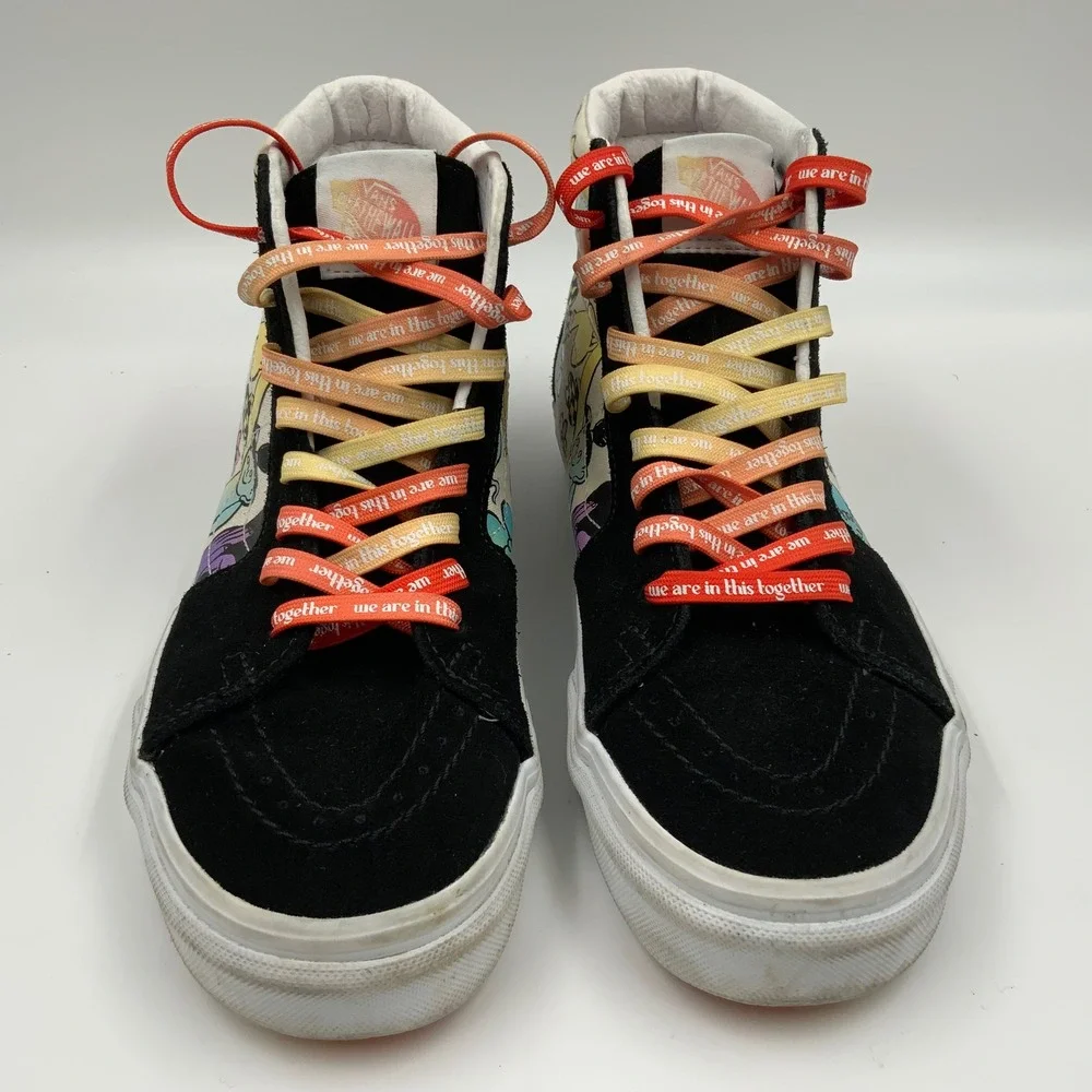 Vans Sk8-Hi Breast Cancer Awareness Together Graphic High Top Shoes Womens 7.5